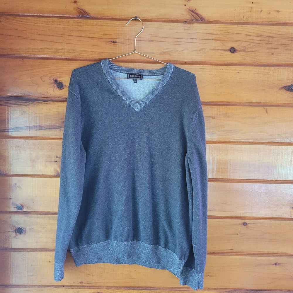 Mens express V-neck sweater